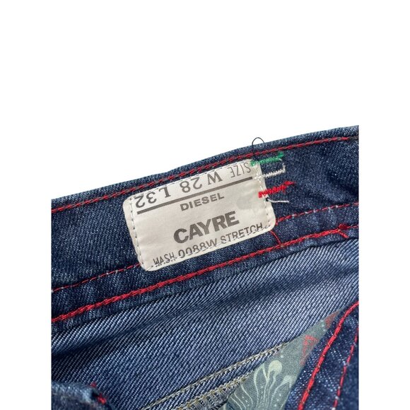 Diesel Cayre Womans Y2K Blue Wide Leg Stretch Jeans Size 28/32 SKU 9284 - Picture 6 of 13